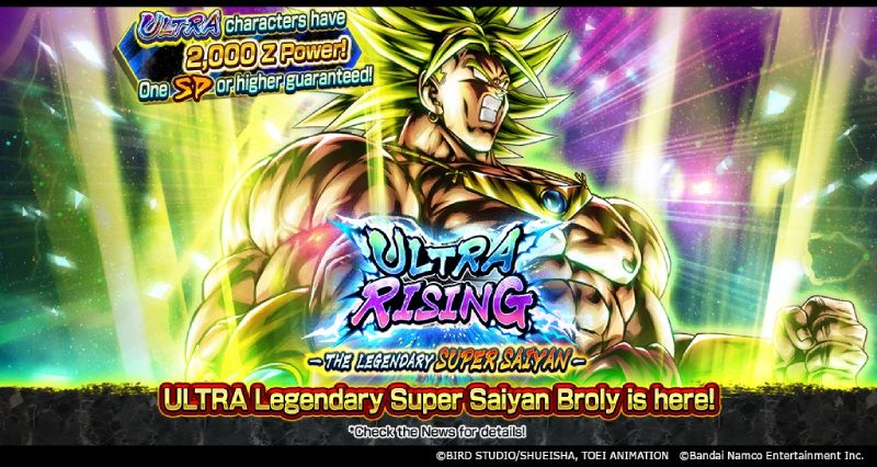 Dragon Ball Legends lanza el nuevo Legendary Super Saiyan Broly ULTRA Legendario en ULTRA RISING - ¡EL SUPER SAIYAN LEGENDARIO!